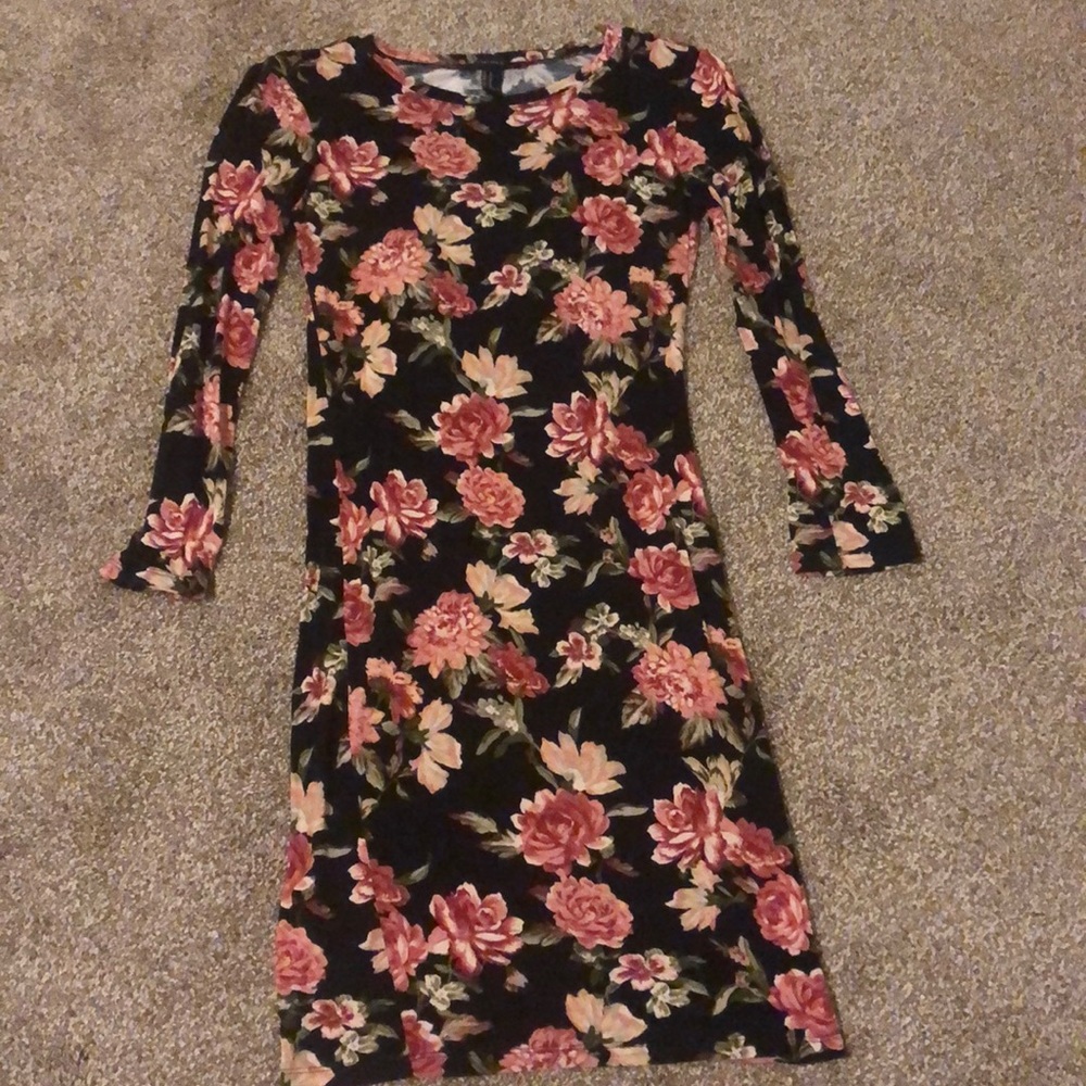 Floral bodycon dress
